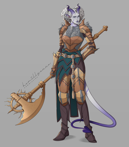 illustrated for @fkadalyrias - full body, 1 character, 1 accessory (axe), complex design fee = $200