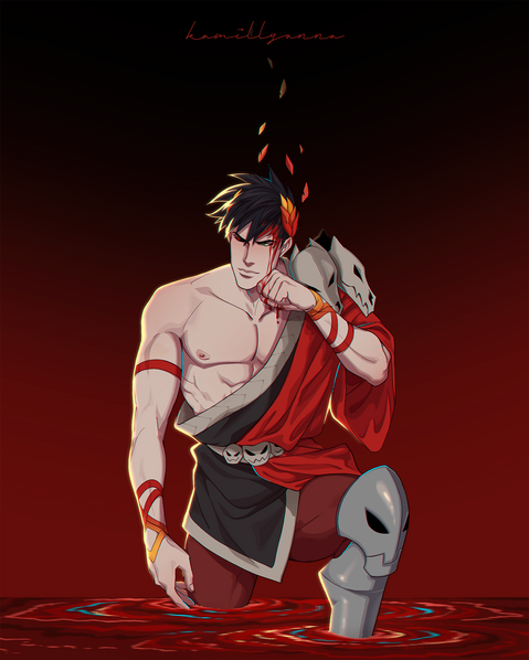half body, 1 character, simple background = $125 total